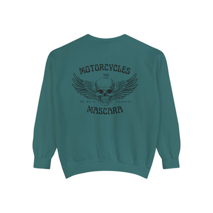 Motorcycles & Mascara Garment-Dyed Sweatshirt