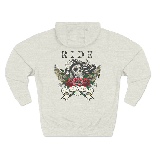 Ride Like a Girl Premium Hoodie