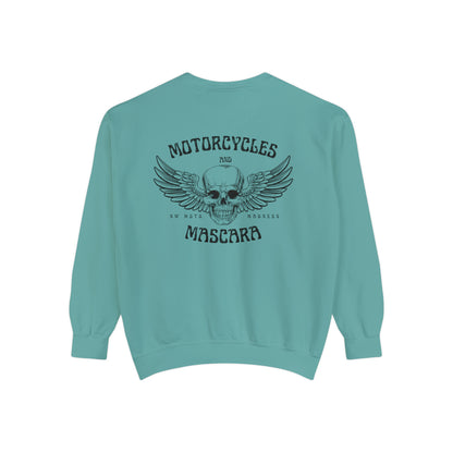 Motorcycles & Mascara Garment-Dyed Sweatshirt