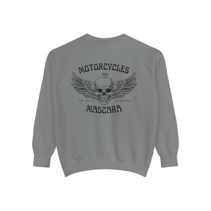 Motorcycles & Mascara Garment-Dyed Sweatshirt