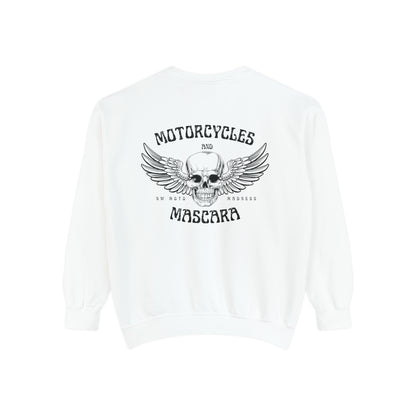 Motorcycles & Mascara Garment-Dyed Sweatshirt