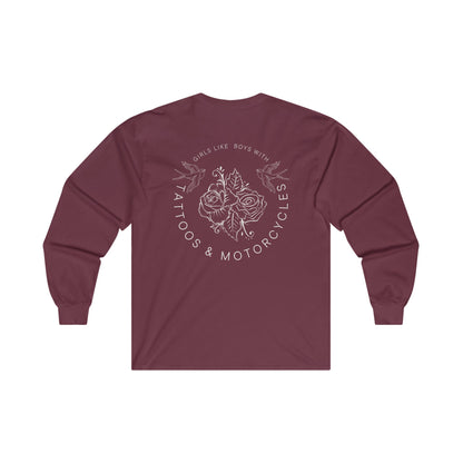 Tattoos & Motorcycles Long Sleeve Tee