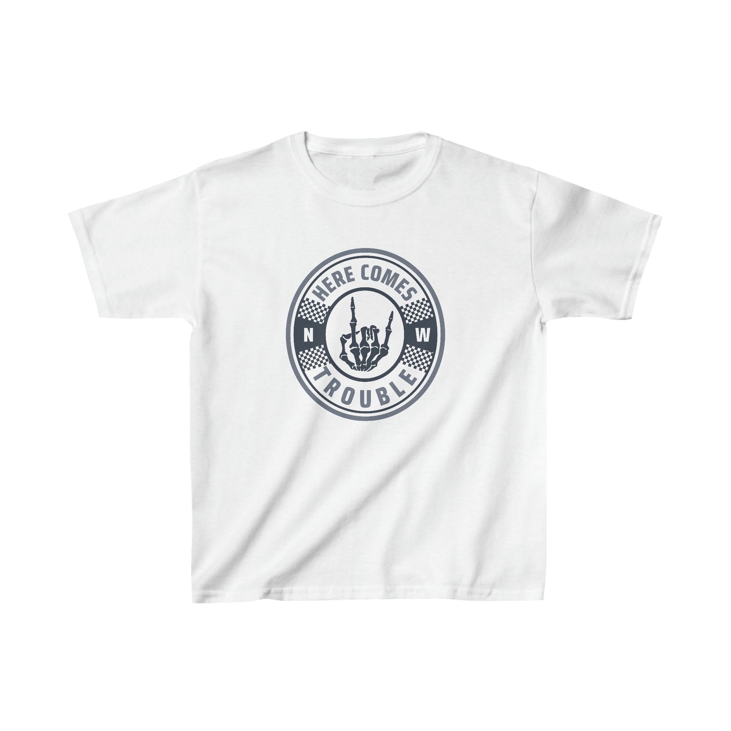 Here Comes Trouble Kids Tee