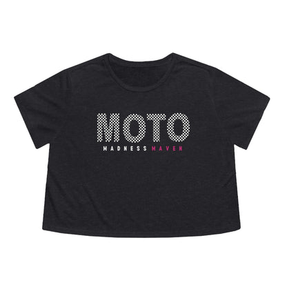 Moto Maven Women's Flowy Cropped Tee