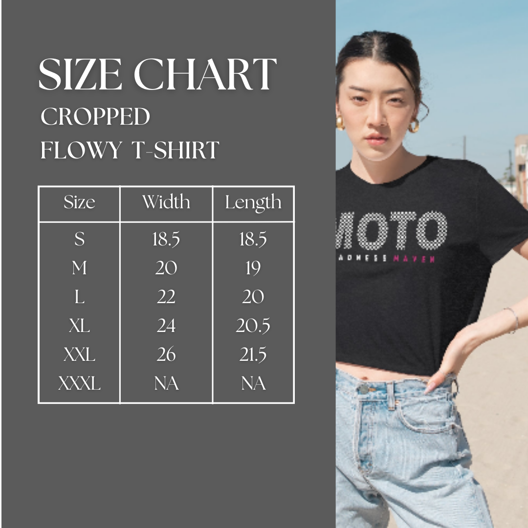 Moto Maven Women's Flowy Cropped Tee